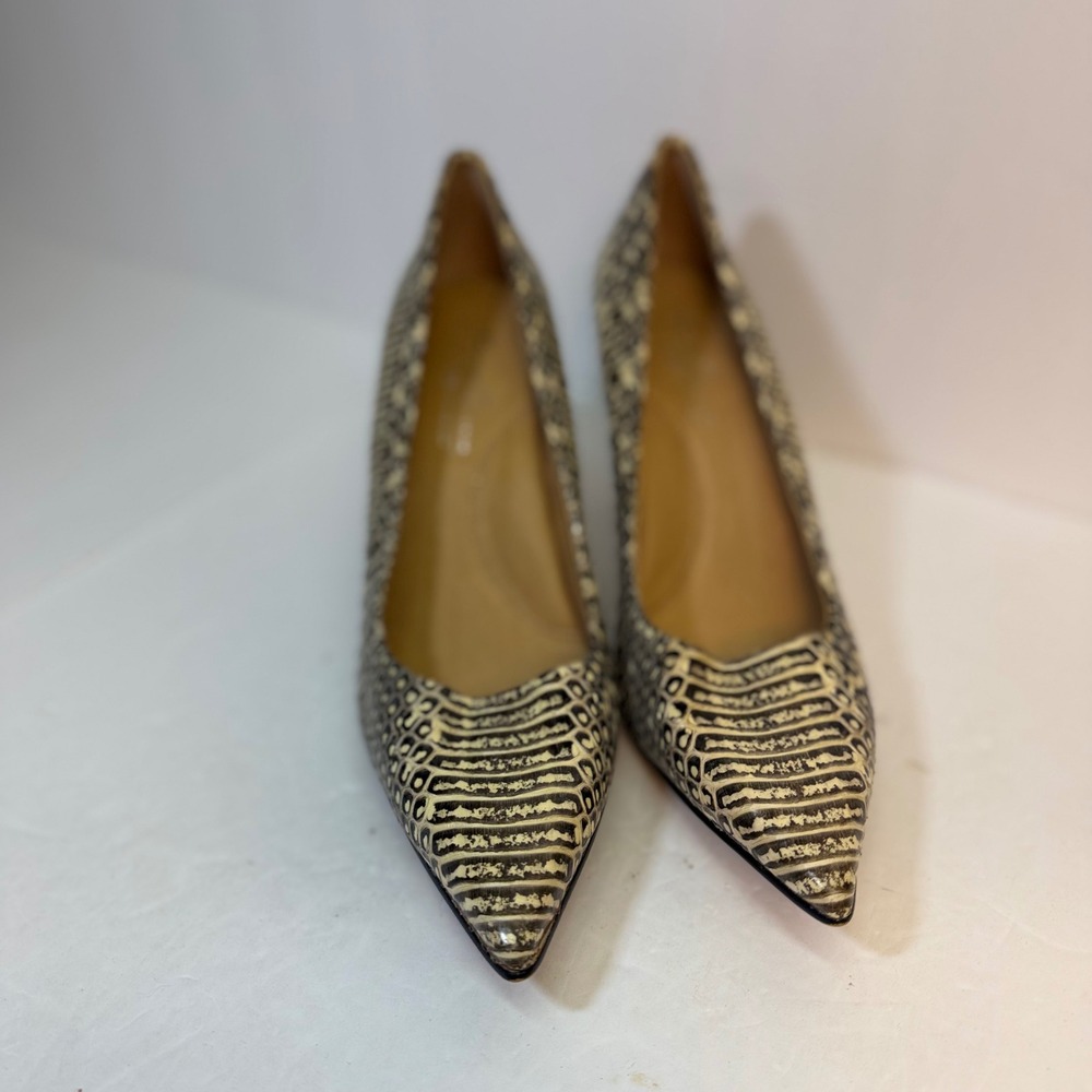 Kenneth Cole New York Snakeskin Embossed Leather Pumps 925 Technology Size 8M